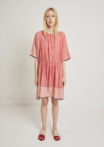 Short Sleeve Check Dress