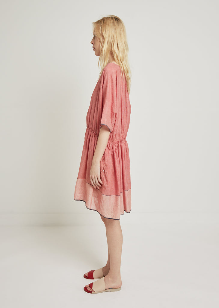 Short Sleeve Check Dress