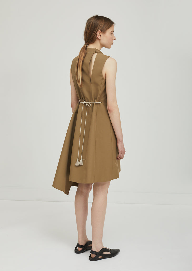 Sleeveless Tassel Belted Dress