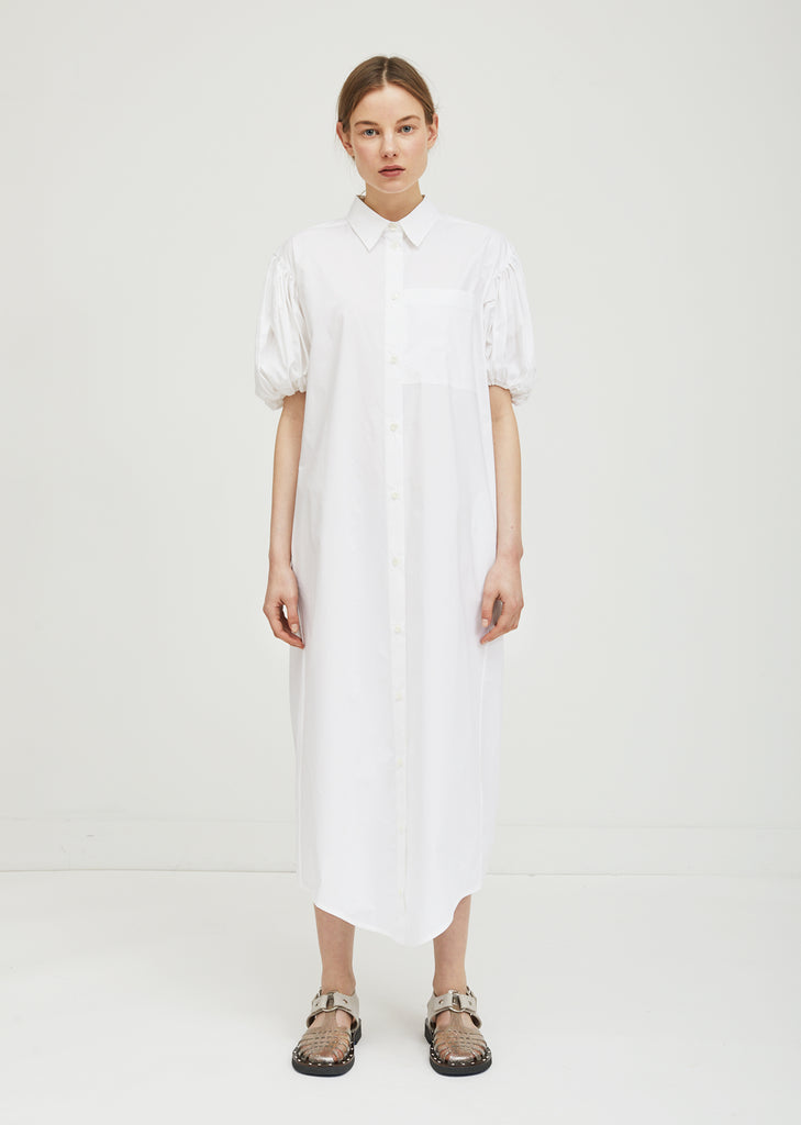Puff Sleeve Shirt Dress