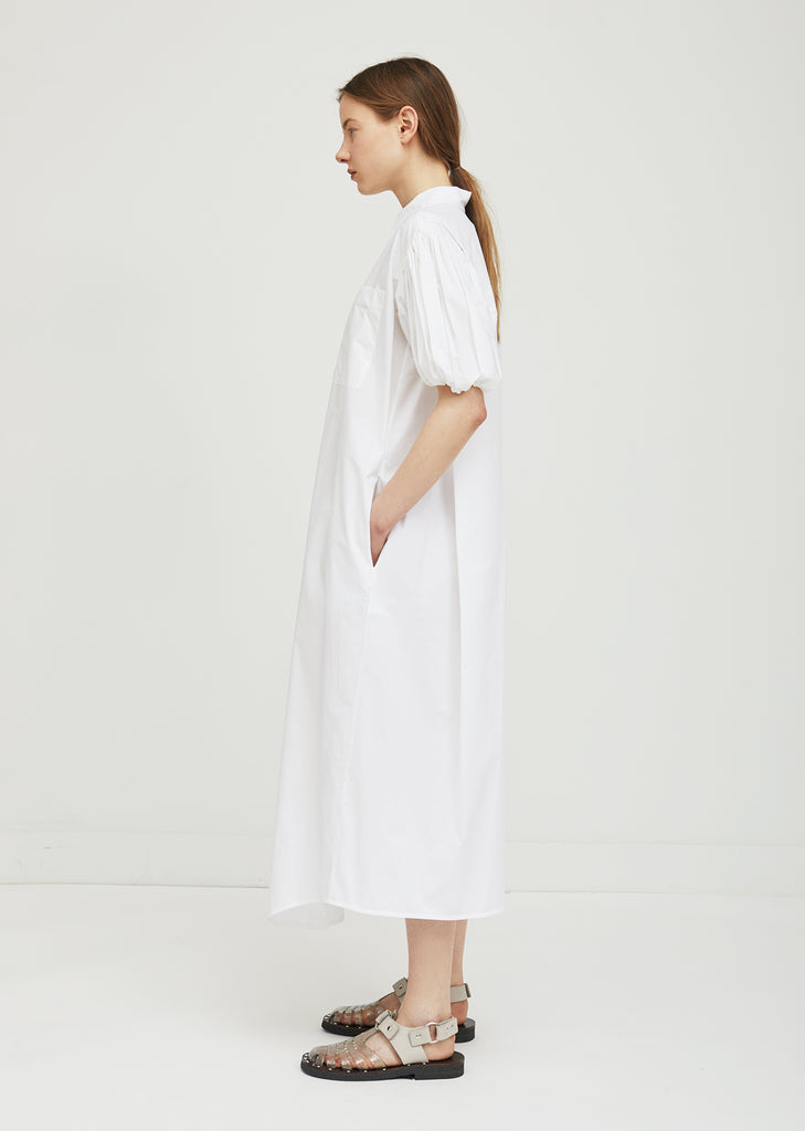 Puff Sleeve Shirt Dress