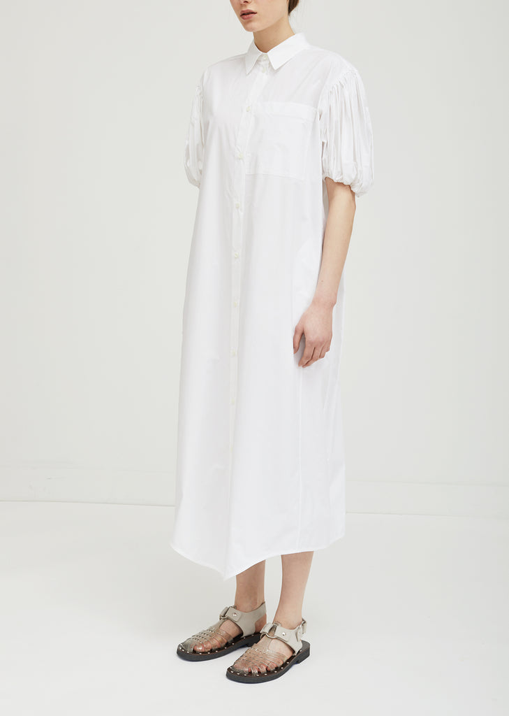 Puff Sleeve Shirt Dress