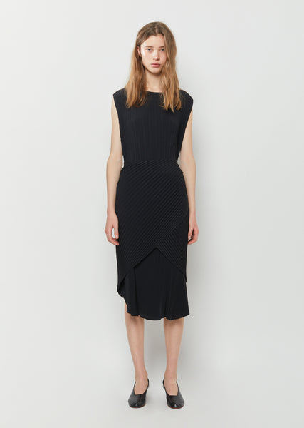 Double Stream Pleats Dress by Issey Miyake- La Garçonne