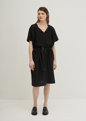 Parallel Jersey Wrap Dress