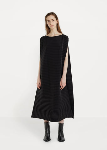 Tribal Pleats Solid Dress
