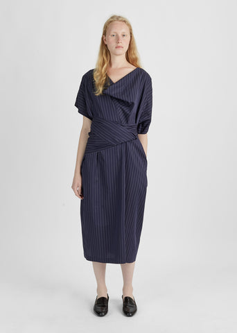 Dilly Pinstripe Cotton Dress