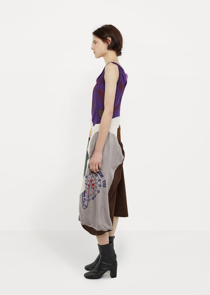 Mixed-Media Tank Dress