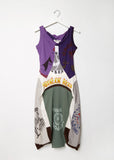 Mixed-Media Tank Dress
