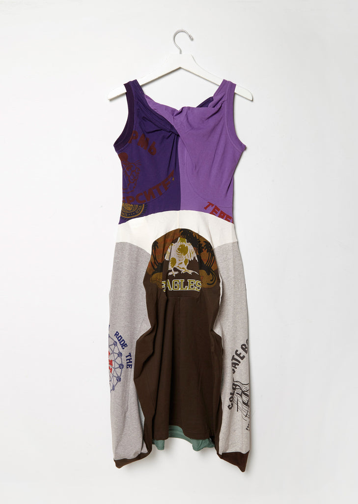 Mixed-Media Tank Dress