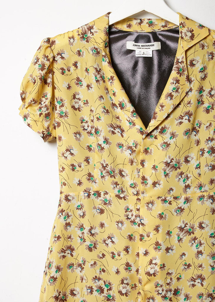 Silver Panel Print Dress