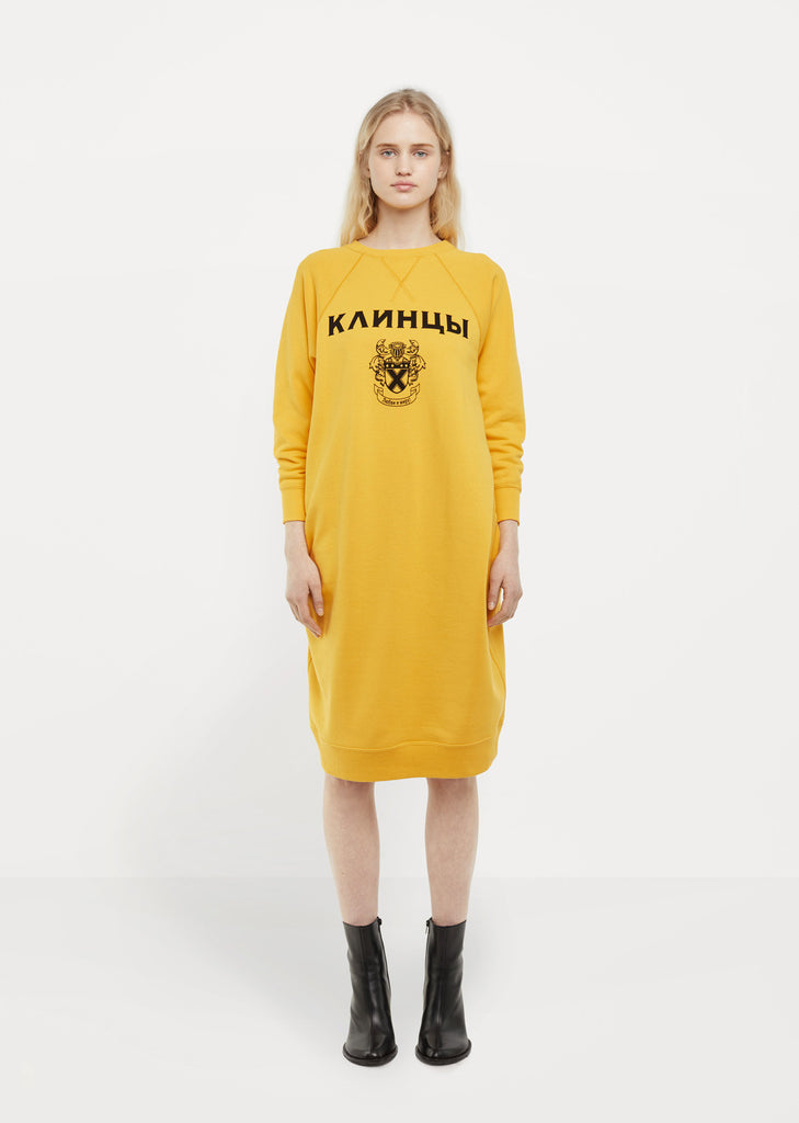 Cotton Loopback Print Dress