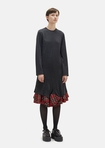 Wool Tartan Check Dress