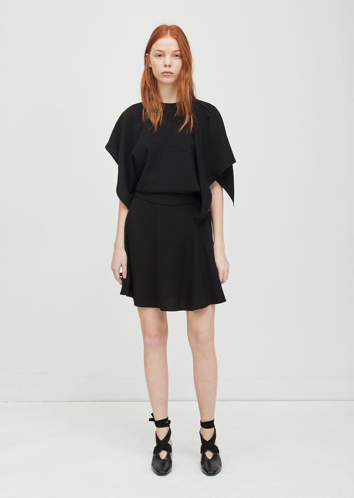 Satin Back Crepe Dress