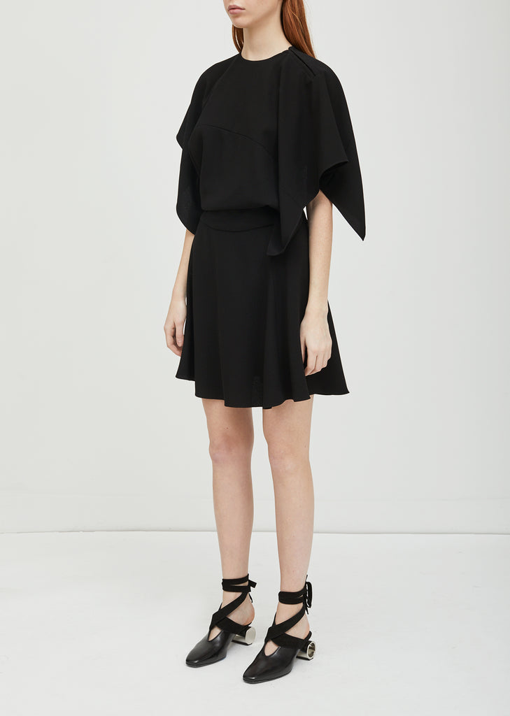 Satin Back Crepe Dress