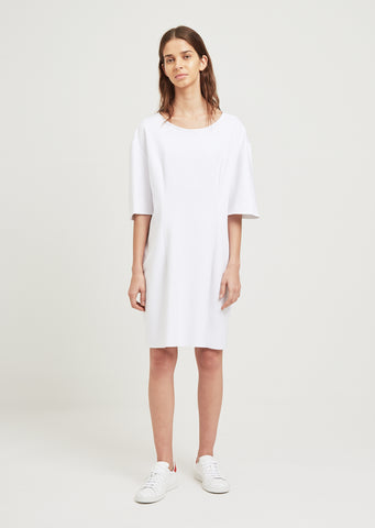 Short Sleeve Dart Front Dress