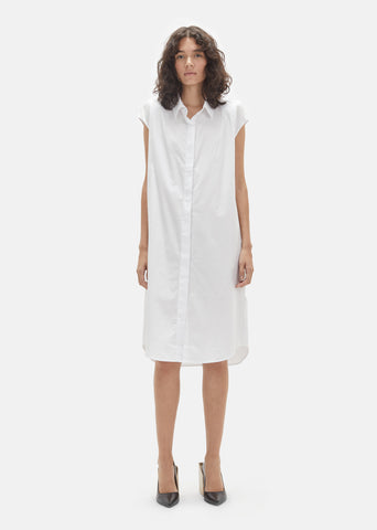 Cotton Sleeveless Shirtdress