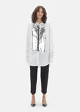 Shiny Silver Transfer Cotton Tunic