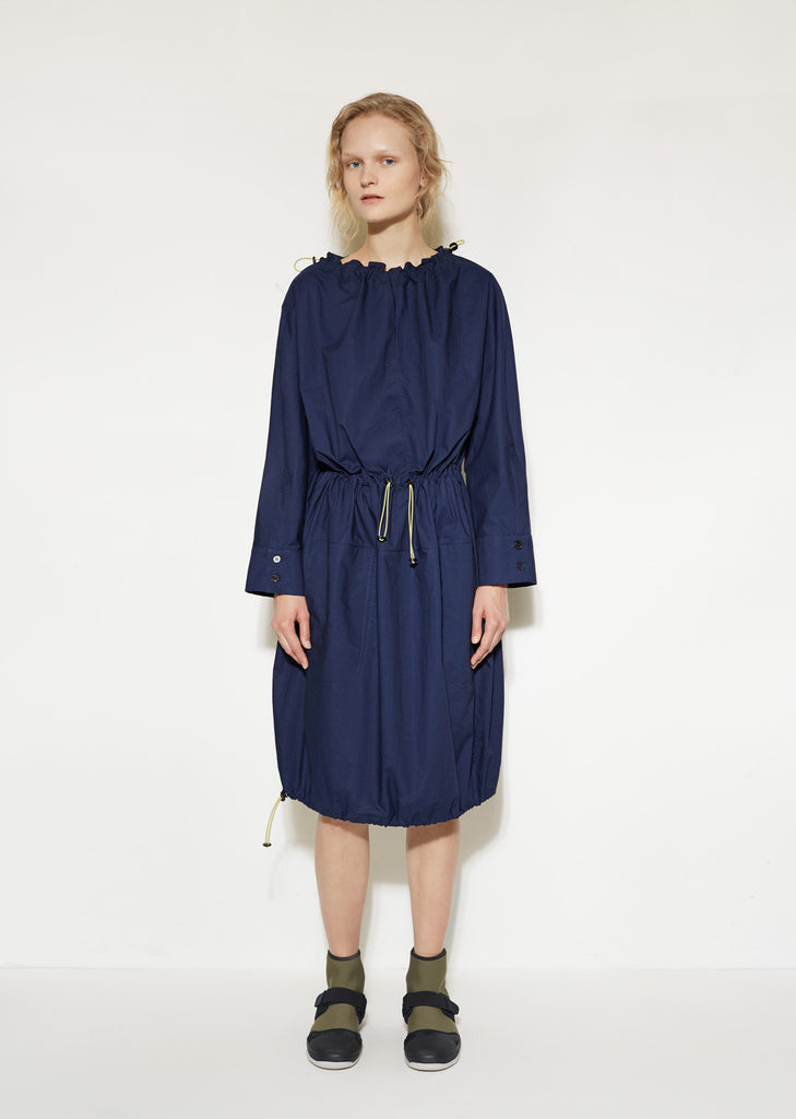 Drawstring Gathered Dress
