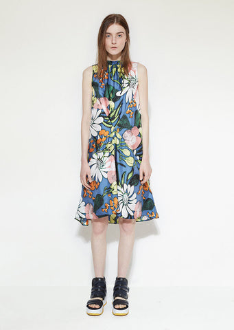 Silk Floral Dress