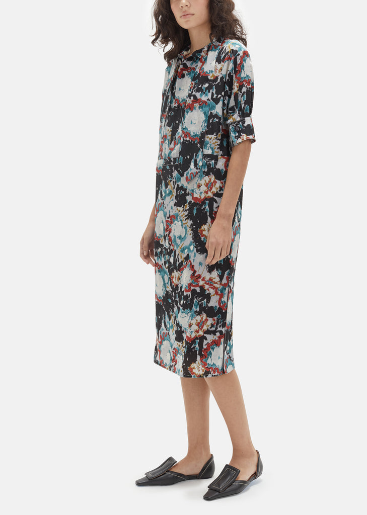 Short Sleeve Mockneck Dress