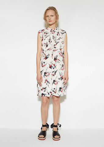 Crossed Ruffle Dress