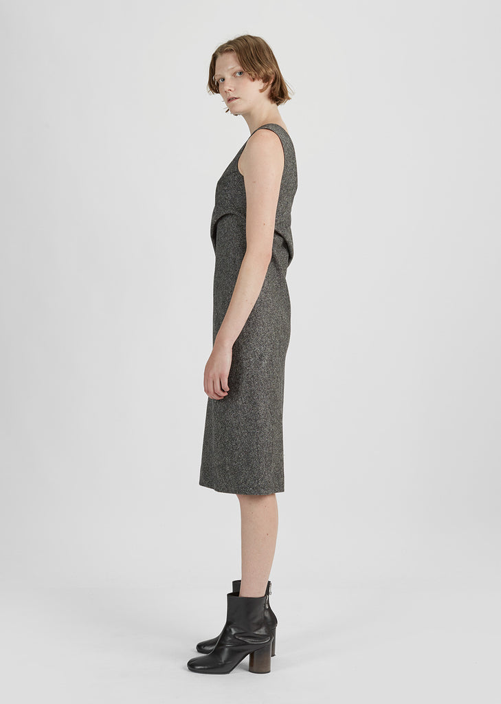 Wool Tweed Sleeveless Dress
