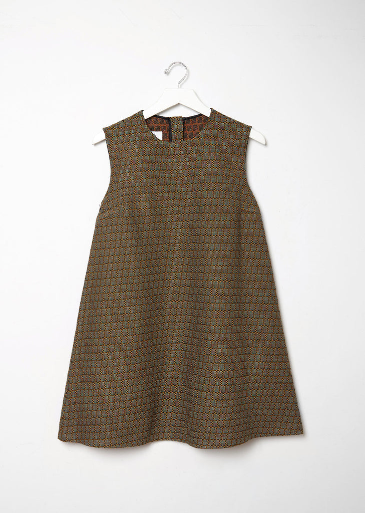 70's Suiting Jacquard Dress