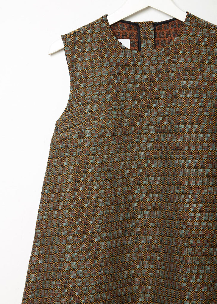 70's Suiting Jacquard Dress
