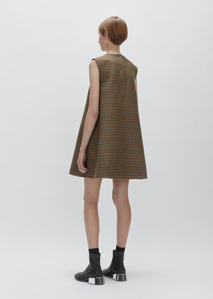 70's Suiting Jacquard Dress