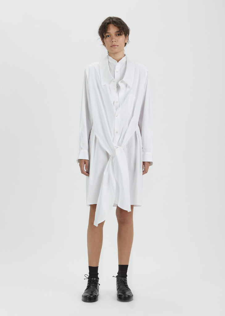Double Front Cotton Shirt Dress