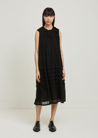 Polyester Georgette Tape Pleated Dress