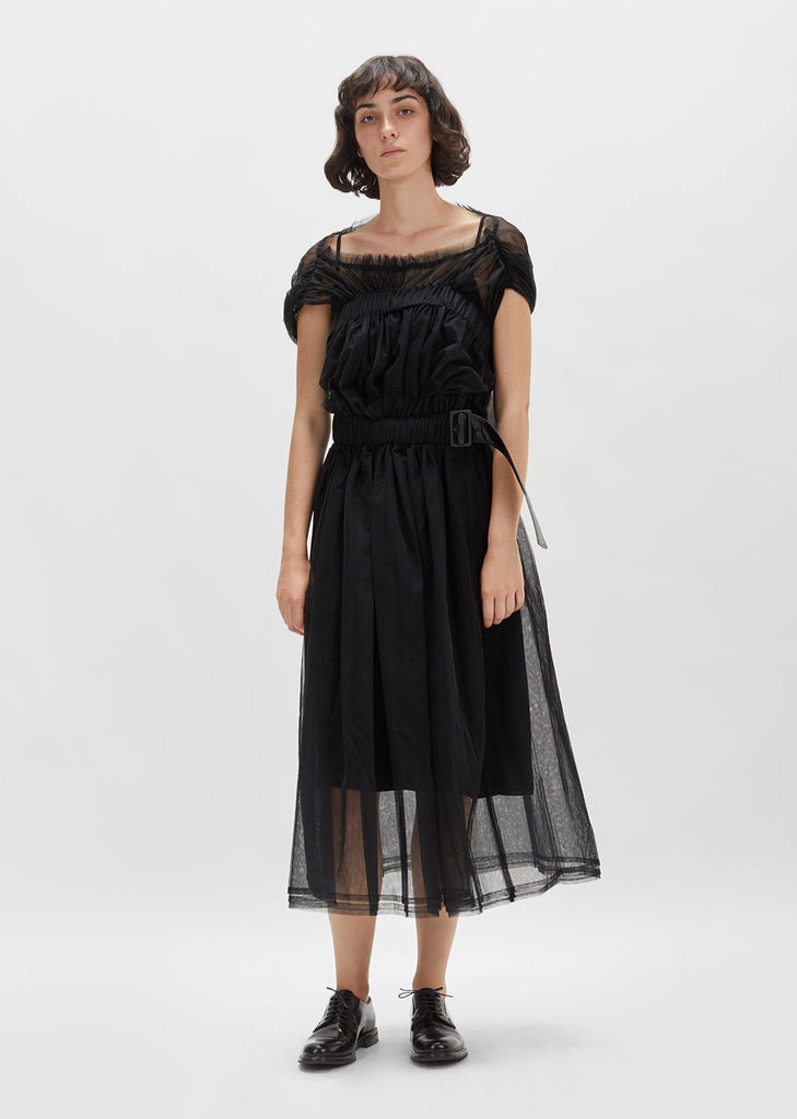 Tulle Dress With Frill