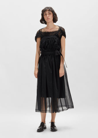 Tulle Dress With Frill