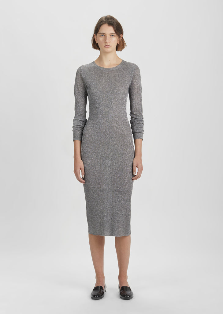 Metallic Rib Dress