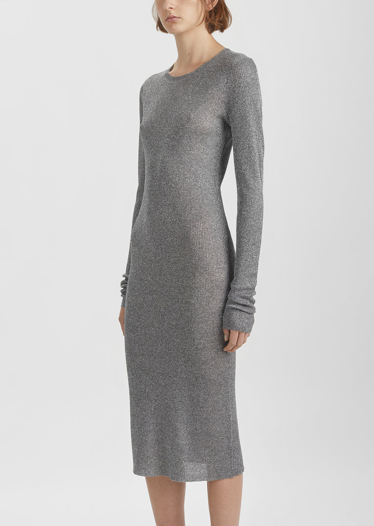 Metallic Rib Dress