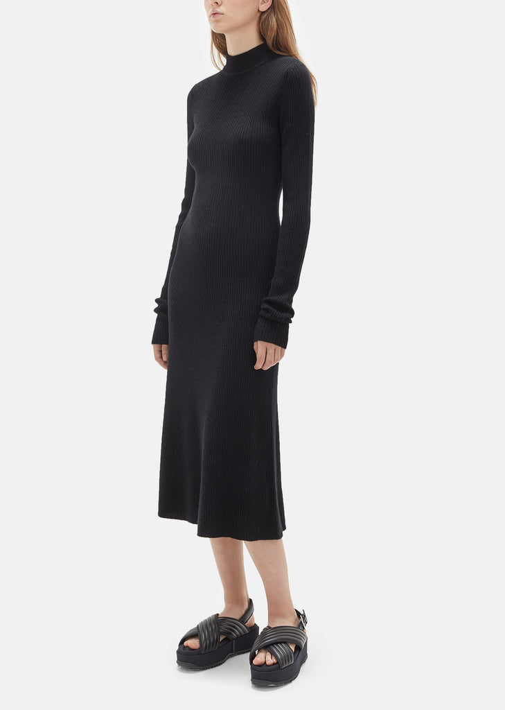 Mock Neck Rib Dress