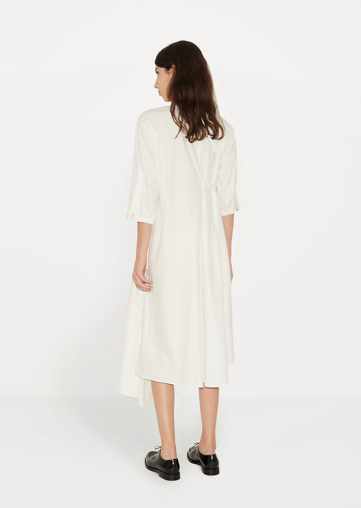 Gather Tie Shirt Dress