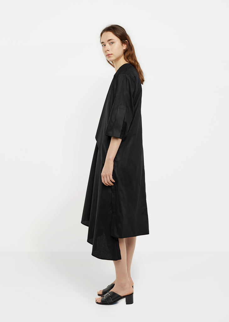 Gather Tie Shirt Dress