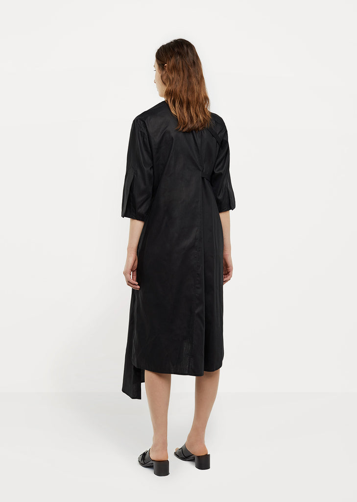 Gather Tie Shirt Dress