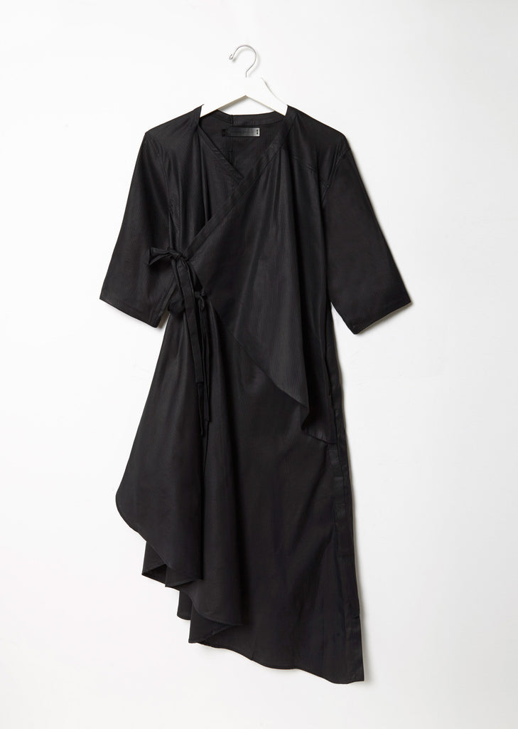 Gather Tie Shirt Dress