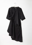 Gather Tie Shirt Dress