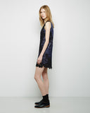 Patchwork Lace Satin Faced Organza Dress