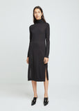 Roll Neck Long Sleeve Dress
