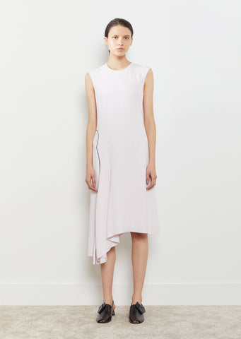 Satin Crepe Asymmetric Dress