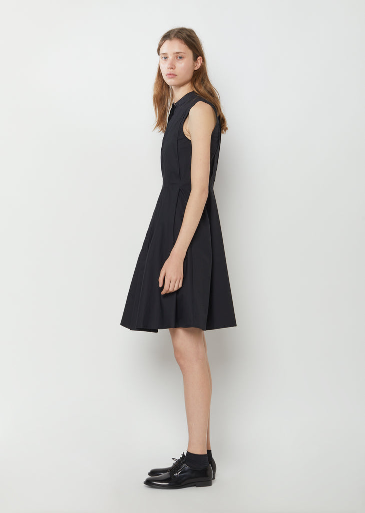 Sleeveless Cotton Poplin Wrap Dress