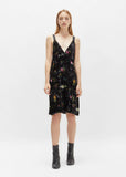 Velvet Floral Slip Dress