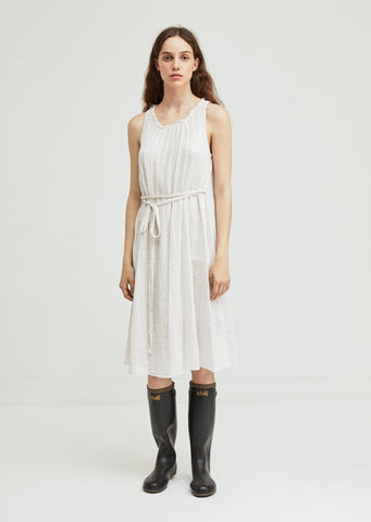 Plaid Gauze Full Tank Dress