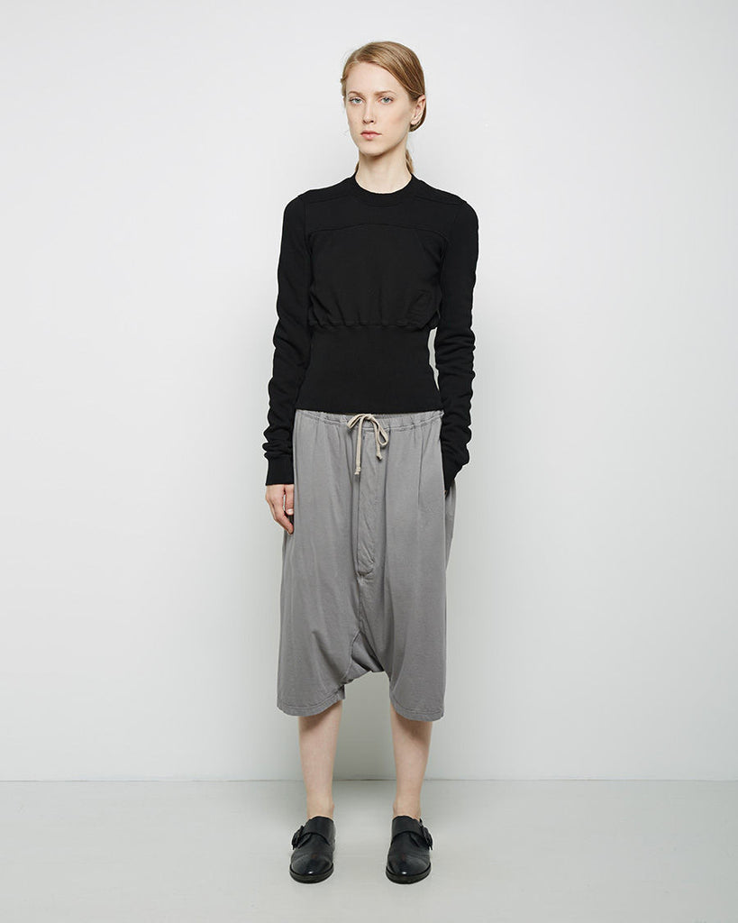 Cropped Geometric Sweat Top