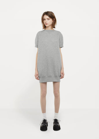 Lace-Up Sweatshirt Dress