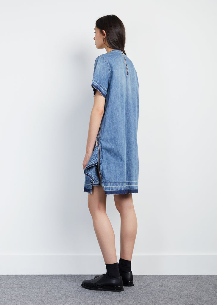 Denim Ruffle Dress